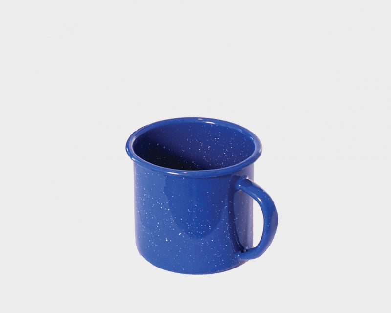 Blue Metal Mug | Premium Rental