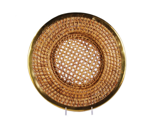 Brass Edged Rattan | Premium Rental