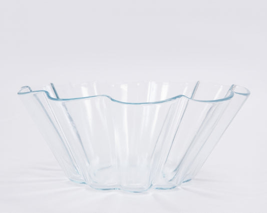 Glass Fluted Bowl | Premium Rental