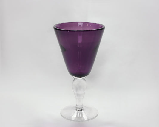 Glass Goblet Purple 8oz | Premium Rental