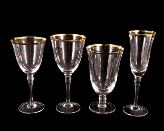 Venice Gold Glassware | Premium Rental