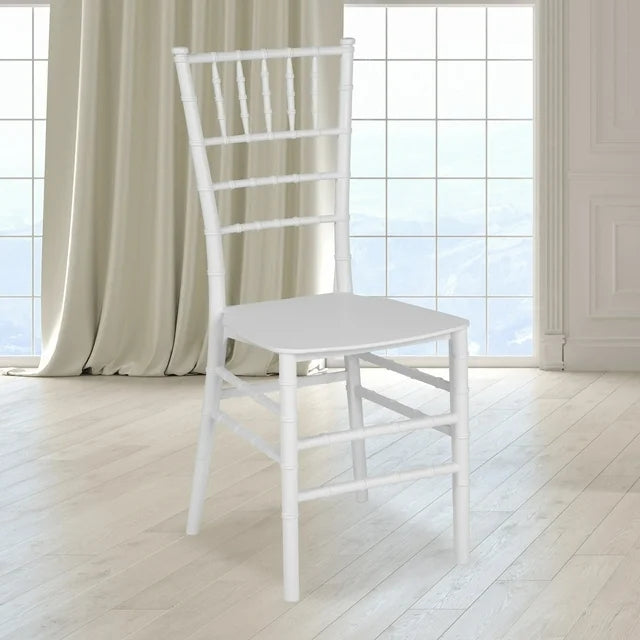 OpuLux Events White Resin Chiavari Chair – Where Elegance Meets Durability