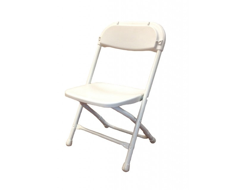 White Plastic Childrens Folding Chair | Premium Rental