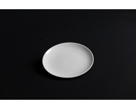 White Round Coupe Dessert Plate 7.75" | Premium Rental